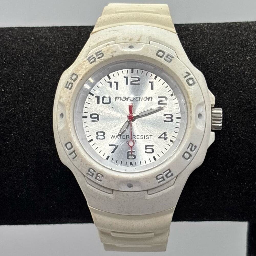 White Marathon Watch